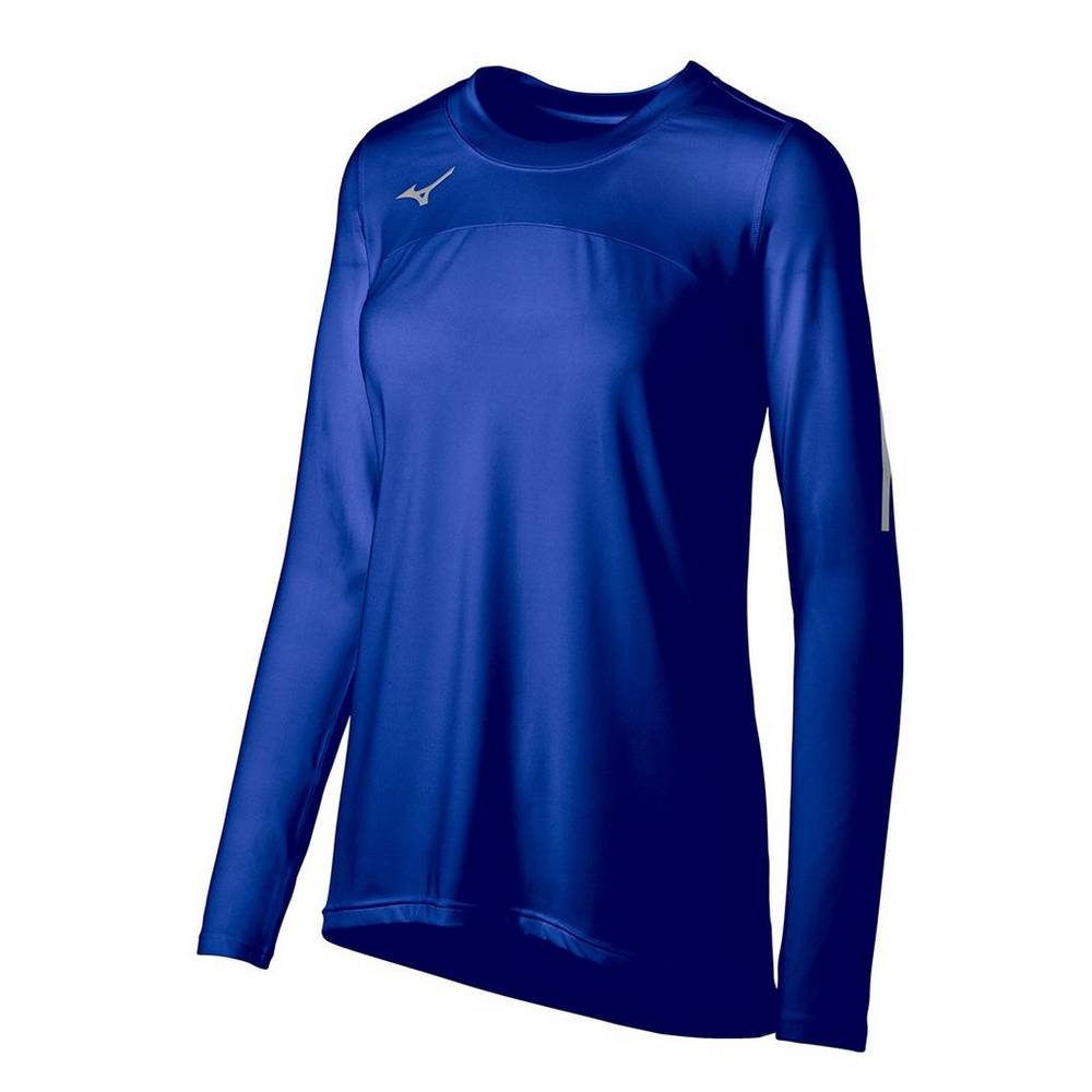 Mizuno Women's Techno VII Long Sleeve Volleyball Jersey Royal (440681-LYG)